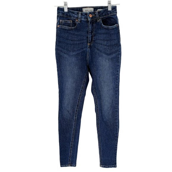 High Waist Super Skinny Denim Blue 